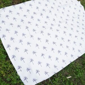Cyrus Clark Fabric Palm Tree Print Cotton Drapery Sewing Material 57"x77"‎